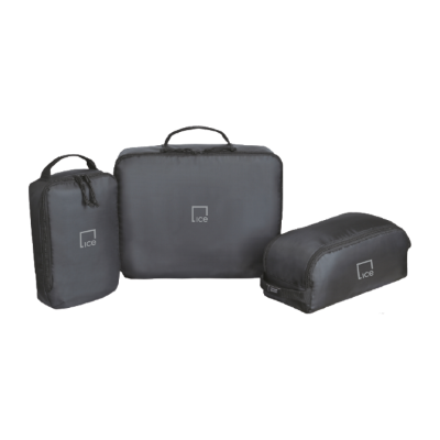 IE-Renew RPET 3 Piece Packing Cube Set-ICE