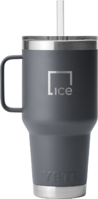 IE Drinkware-35oz Yeti Straw Mug-ICE