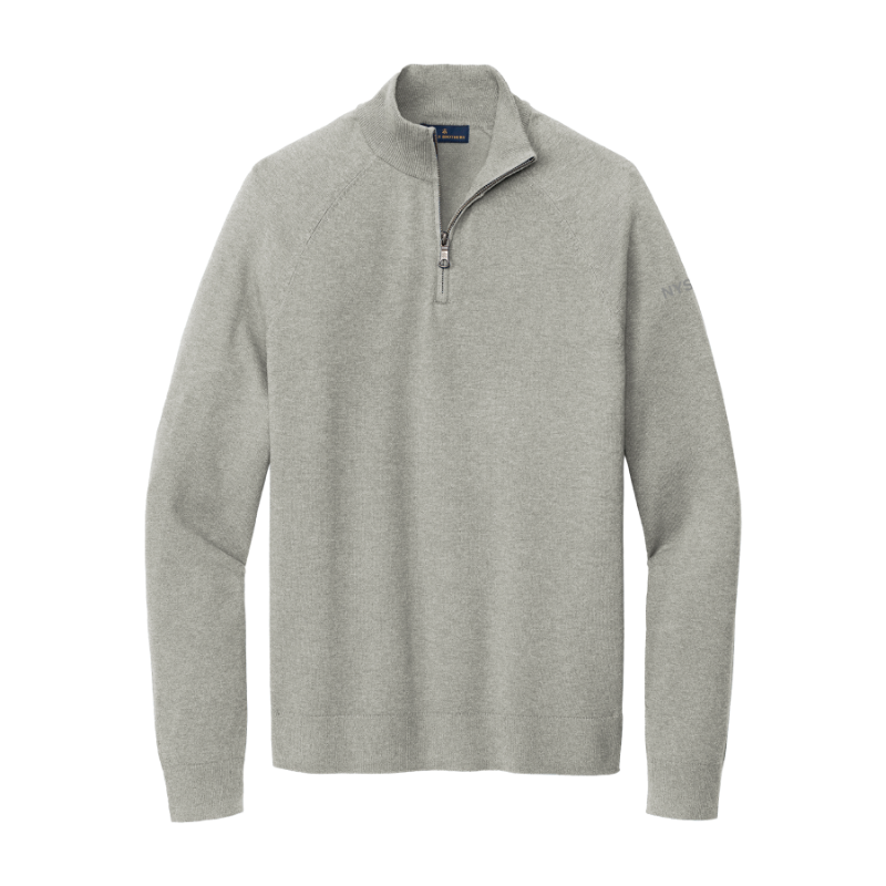 IE Brooks Brothers Cotton Stretch 1/4-Zip Sweater-NYSE-Men's
